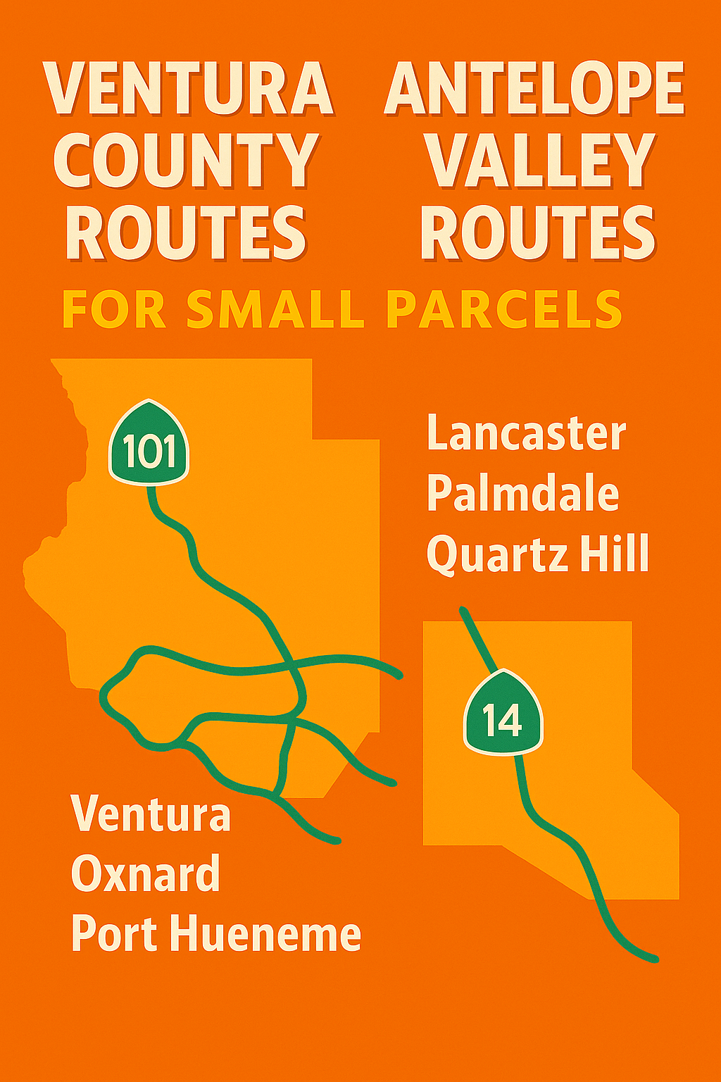Ventura county / Antelope Valley Small parcel routes