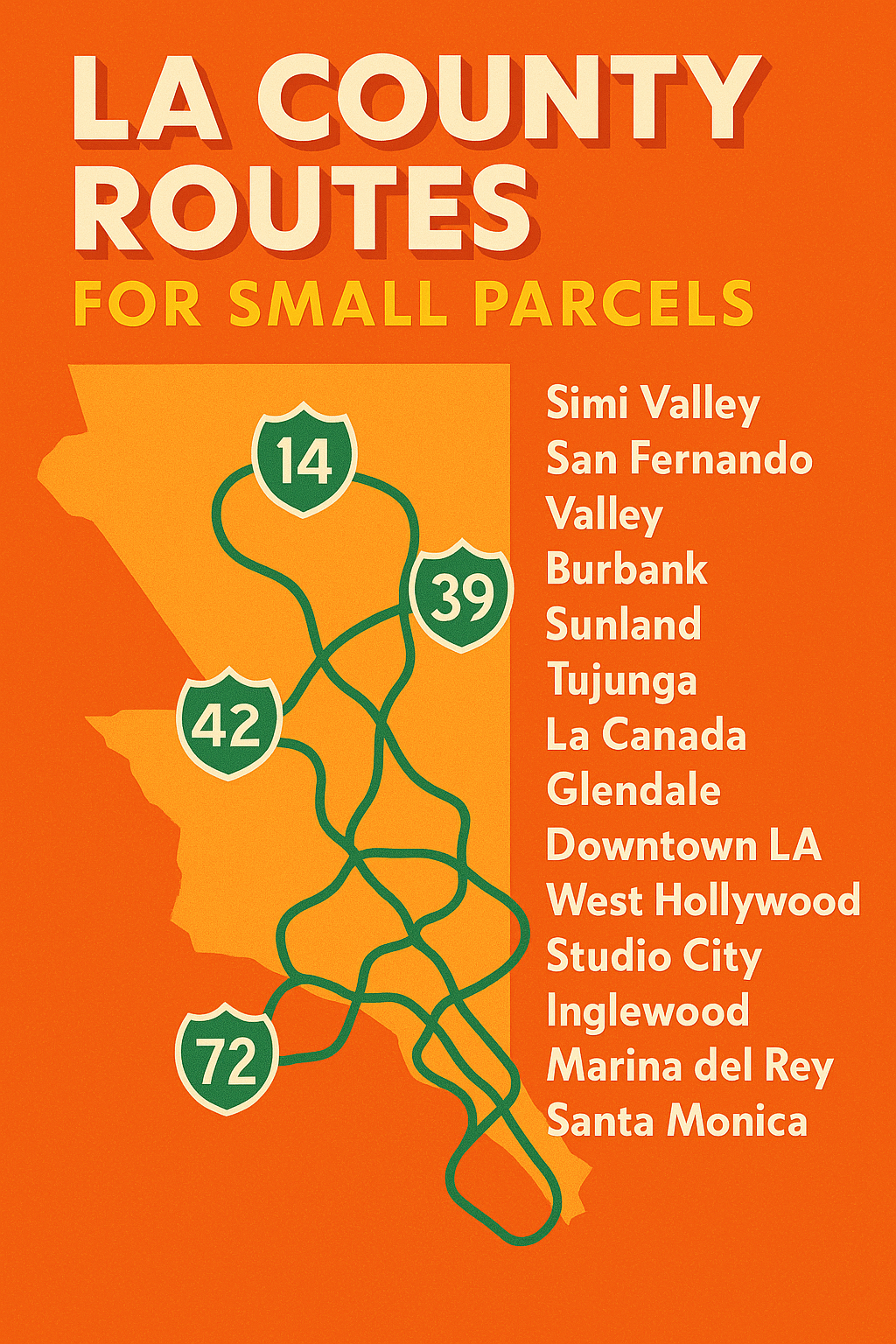 Small parcel routes LA