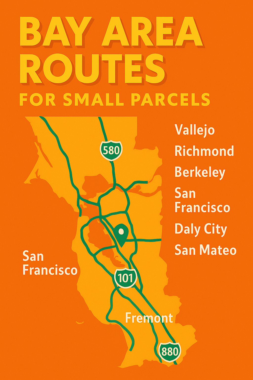 Bay Area Small parcel routes