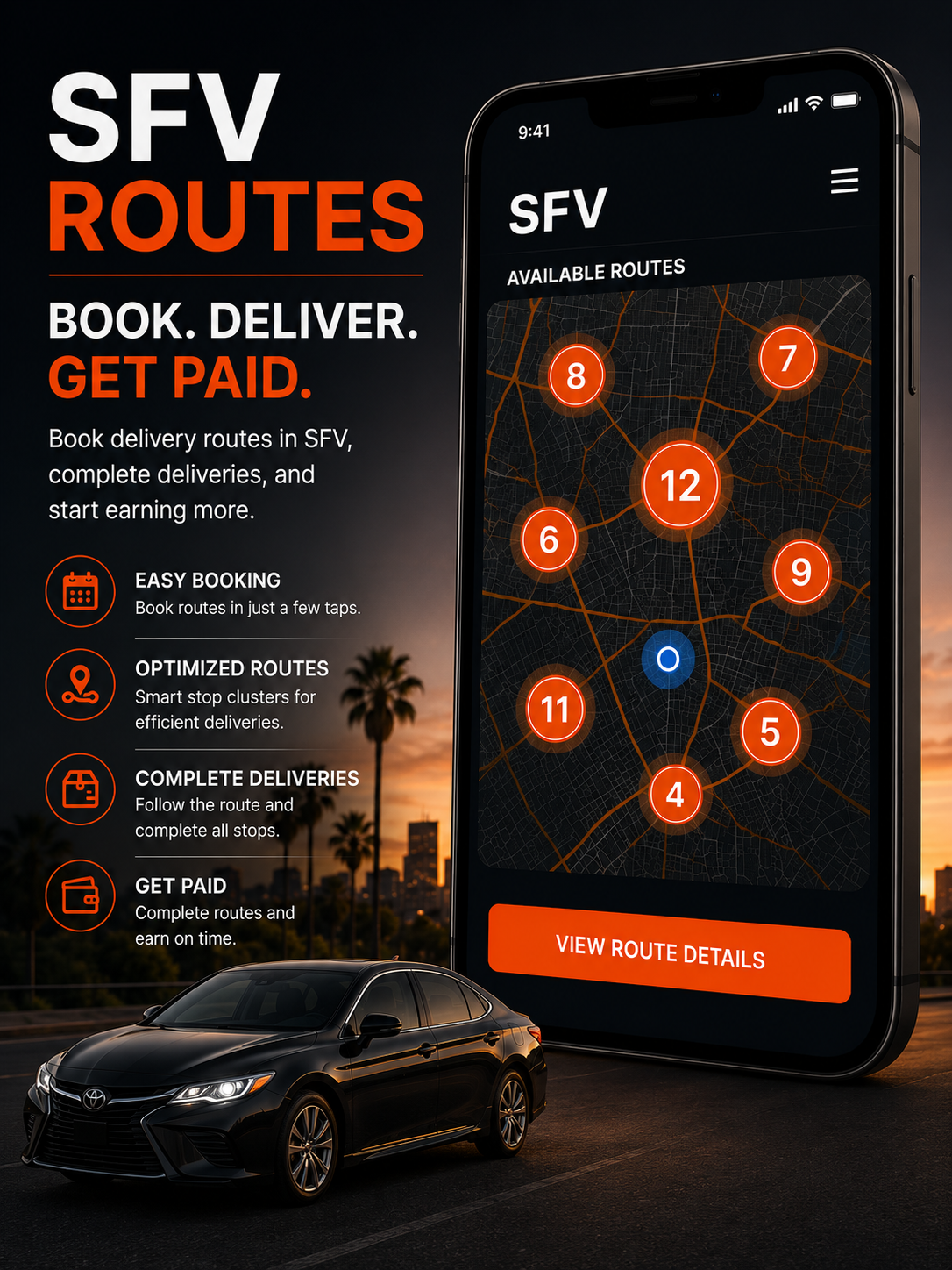 Small parcel routes LA