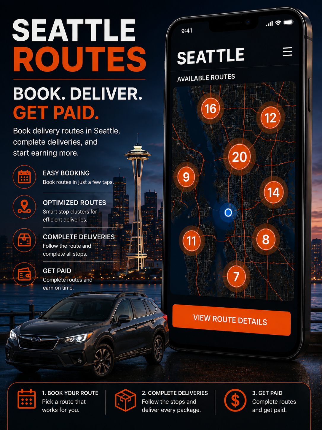 Seattle Small parcel routes