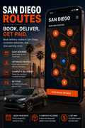 San Diego  Small parcel routes