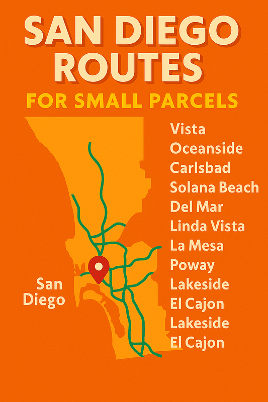 San Diego North/South Small parcel routes